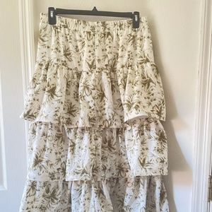Midi Floral Skirt